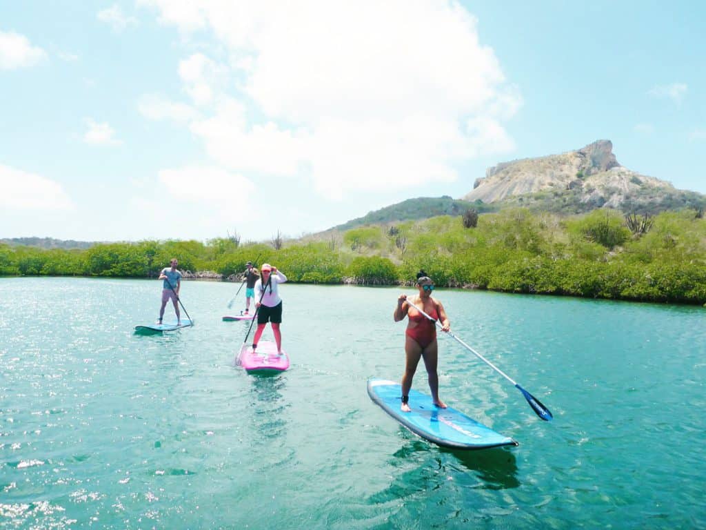 Paddleboarding Spanish Water Curaçao 3